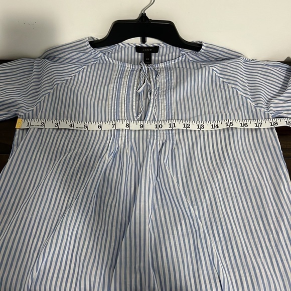 J Crew Striped Nautical Floral Embroidered 3/4
Sleeve Tunic Blouse Top Dress - Picture 11 of 11
